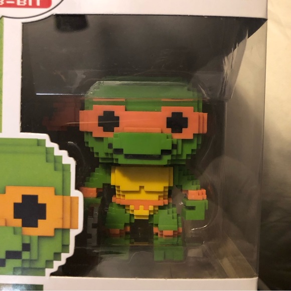 Pop! 8-Bit Teenage Mutant Ninja Turtles Michelangelo Funko Pop Figure - Picture 7 of 10